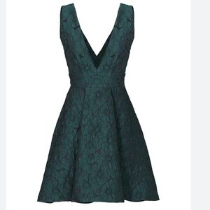 Paper Crown Emerald Green Lace Dress-by Lauren Conrad